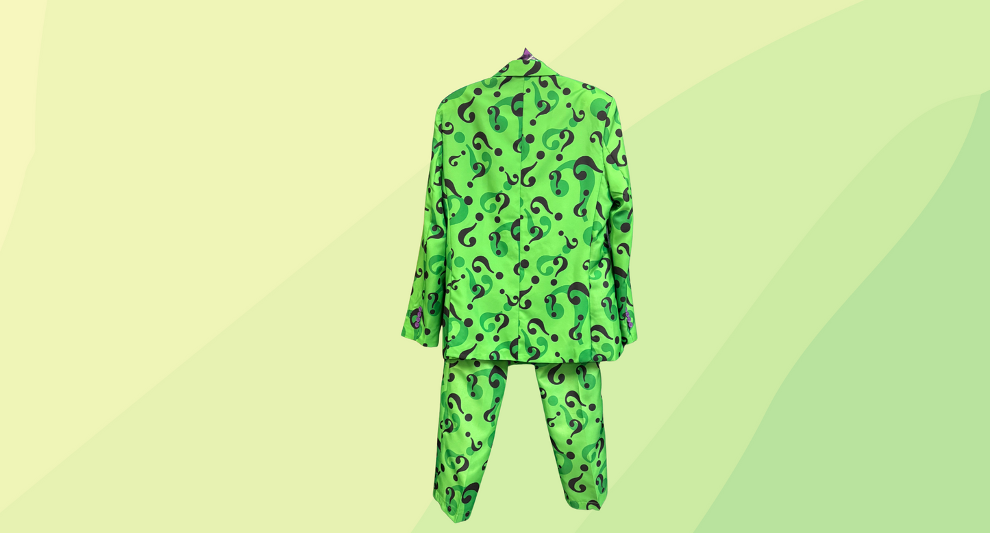 Suitmeister Mens Riddler Costume - M - Green/Purple