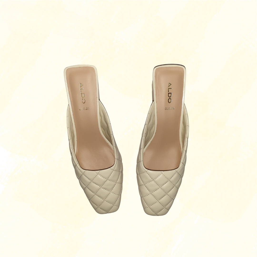 Aldo Drenna Quilted Mules - Other White - 9