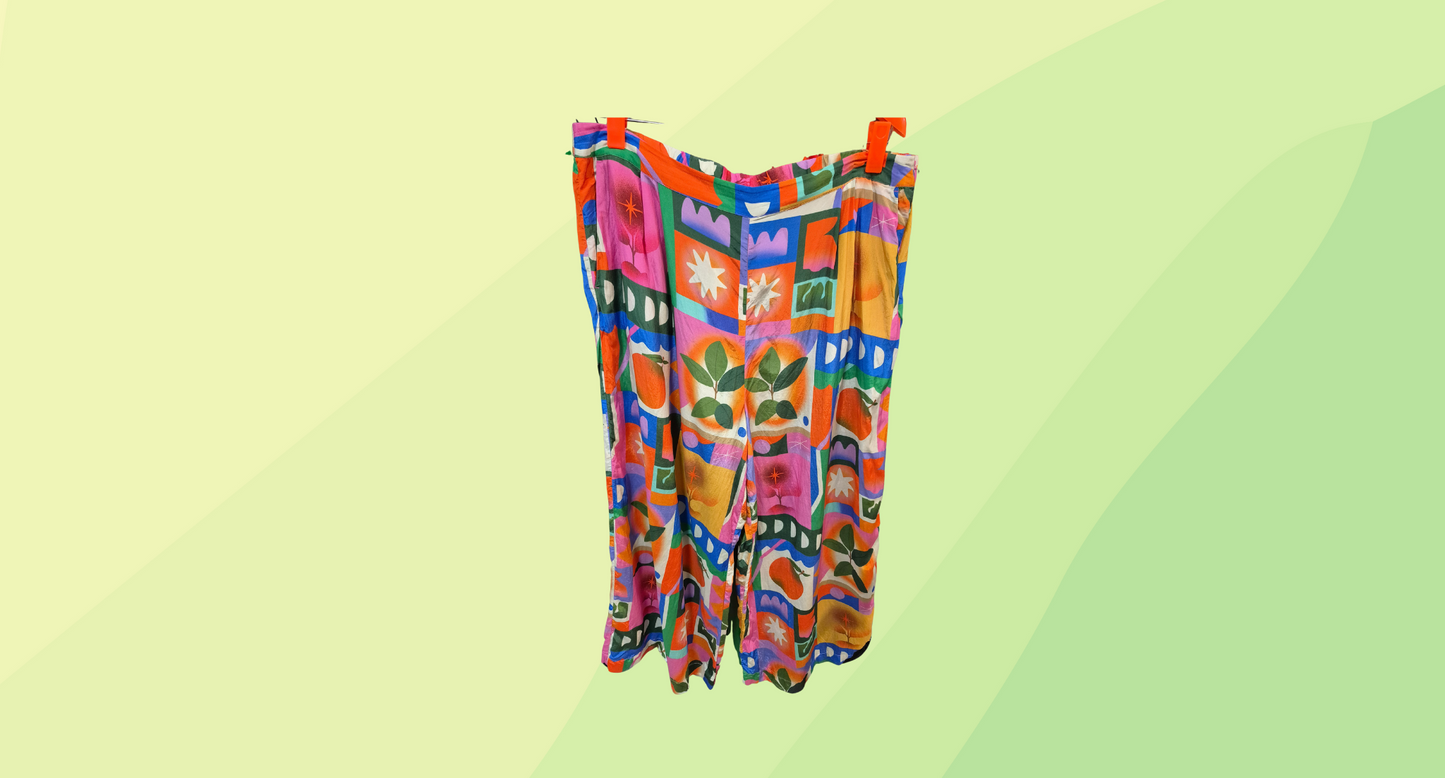 Gorman Fruit Basket Wide Leg Pants - Size 20 - Multi Fruit