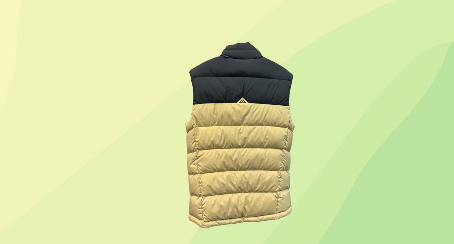 Kathmandu Mens 600 Fill Down Vest - XS - Black/Tan