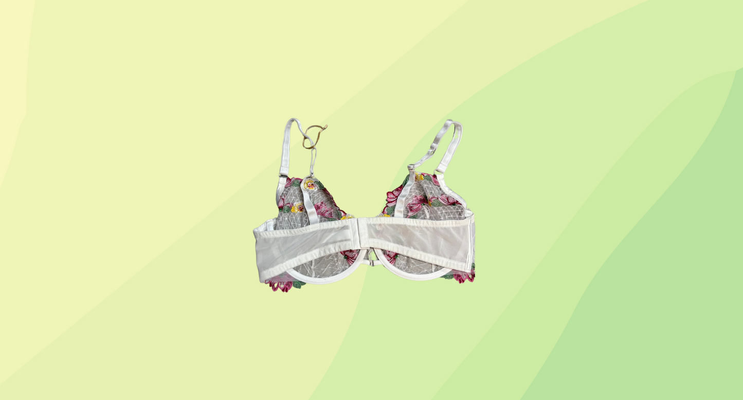 Bras & Things Midsummer Dreaming Bra - 16DD - Ivory/Multi