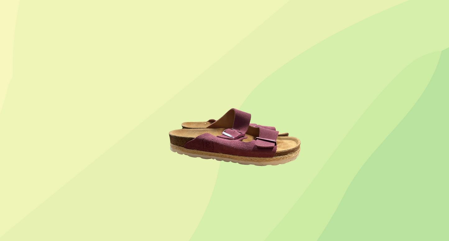 Espadrij l'orignale Ami Velour Sandal - Size 39 - Plum