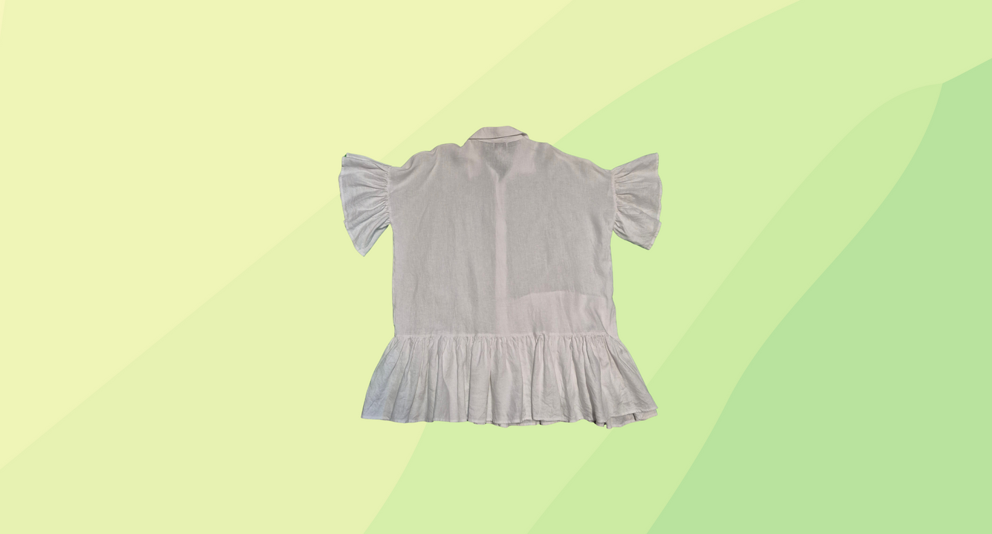 Lunar Fox Harper Frill Dress - Size 16 - White