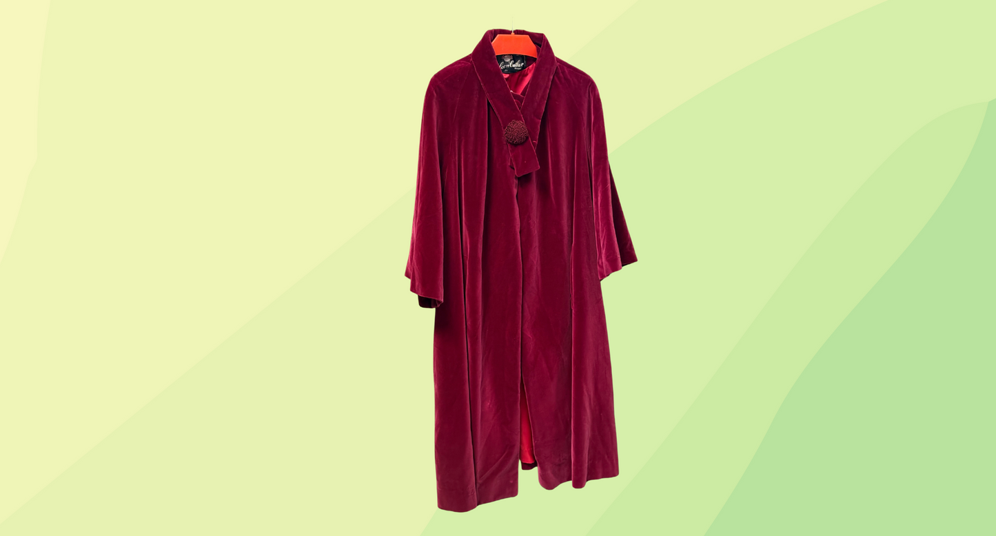 Leon Cutler Vintage Velvet Jacket - S - Magenta