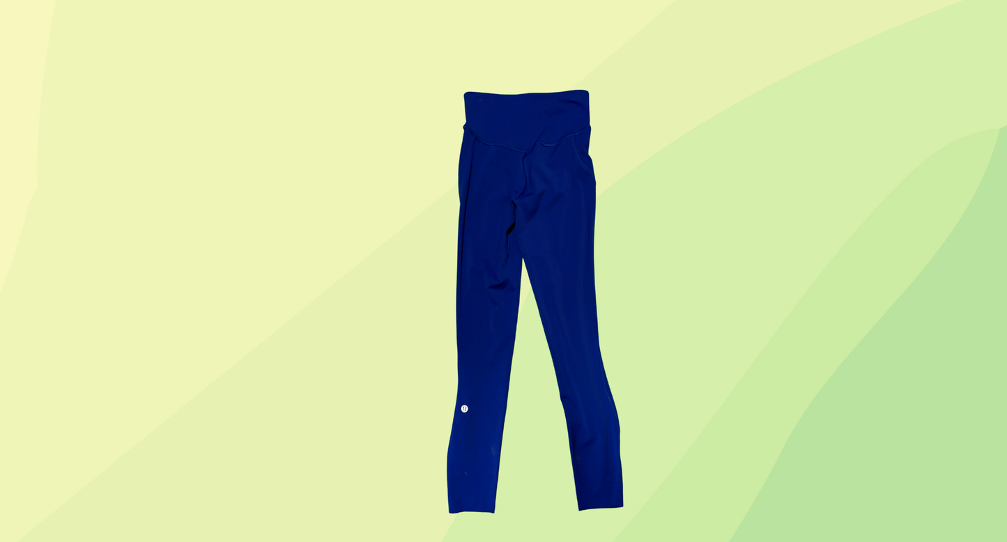 Lululemon High Waisted Leggings - Size 2 - Royal Blue