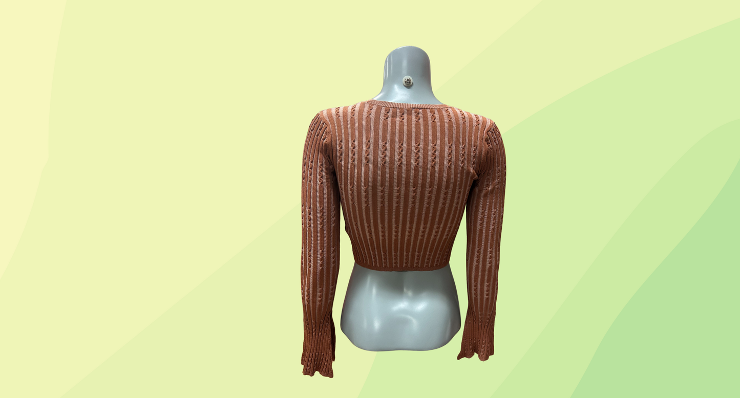 Sheike Believer Knit Top RRP $99.95 - S - Brandy