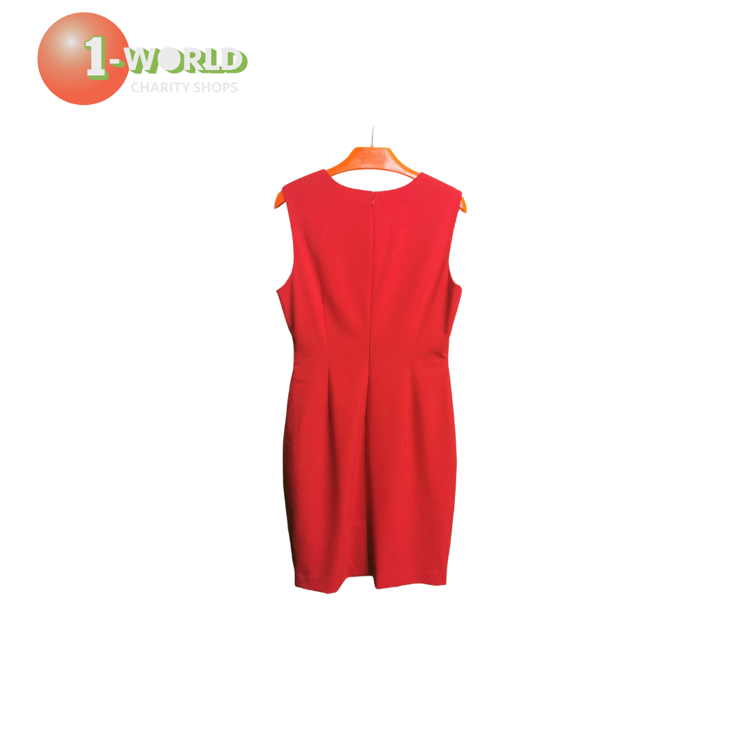 Calvin Klein Mid Length Dress - size 10 Red