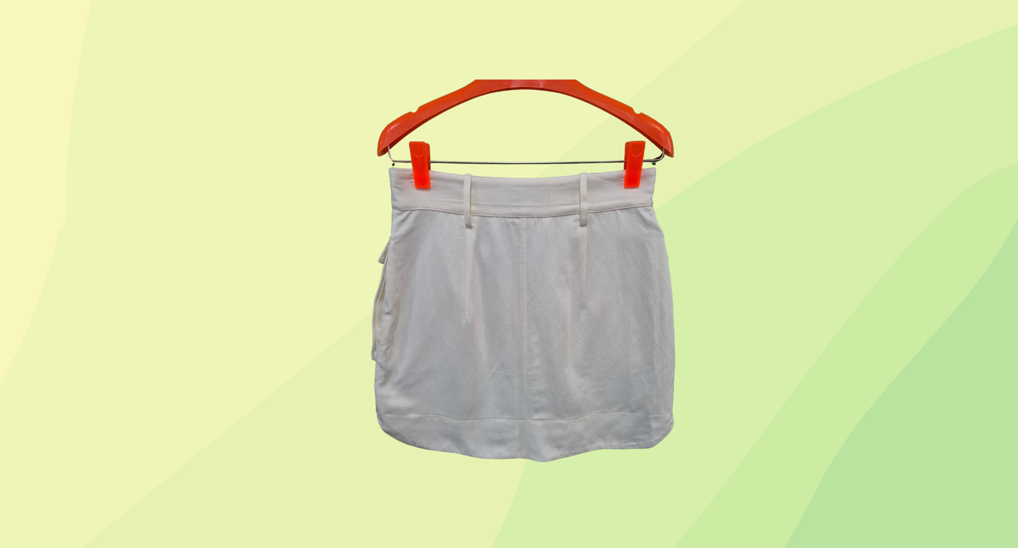 Shona Joy Mini Skirt - Size 12 - Cream