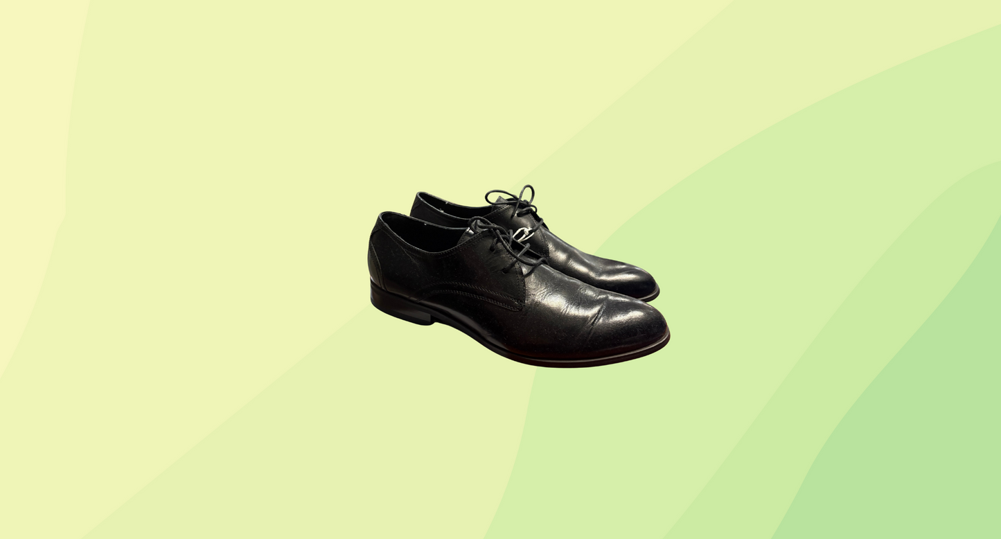Davinci Mens Bentley Leather Dress Shoes - Size 8 - Black