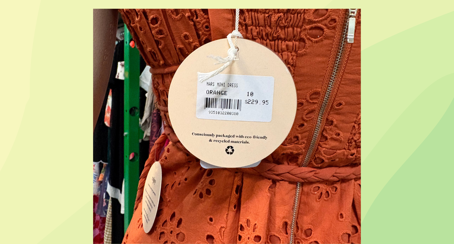Azzurielle Mars Mini Dress RRP $229.95 - Size 10 - Orange
