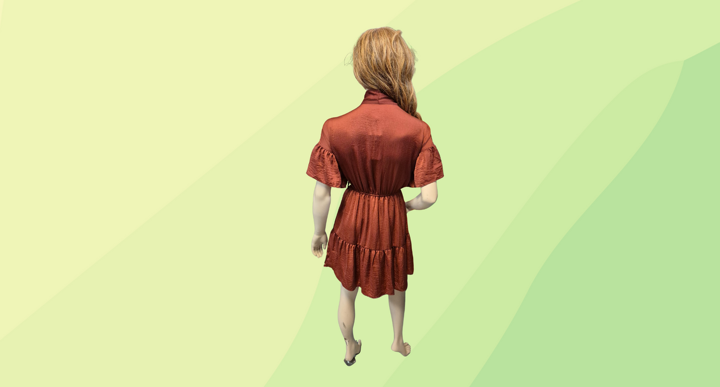 Oxford Boston Spice Dress - Size 10 - Spice