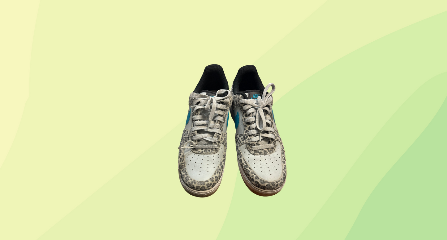 Nike Air Force 1 Mens Low Sneakers - US 10 - Snow Leopard