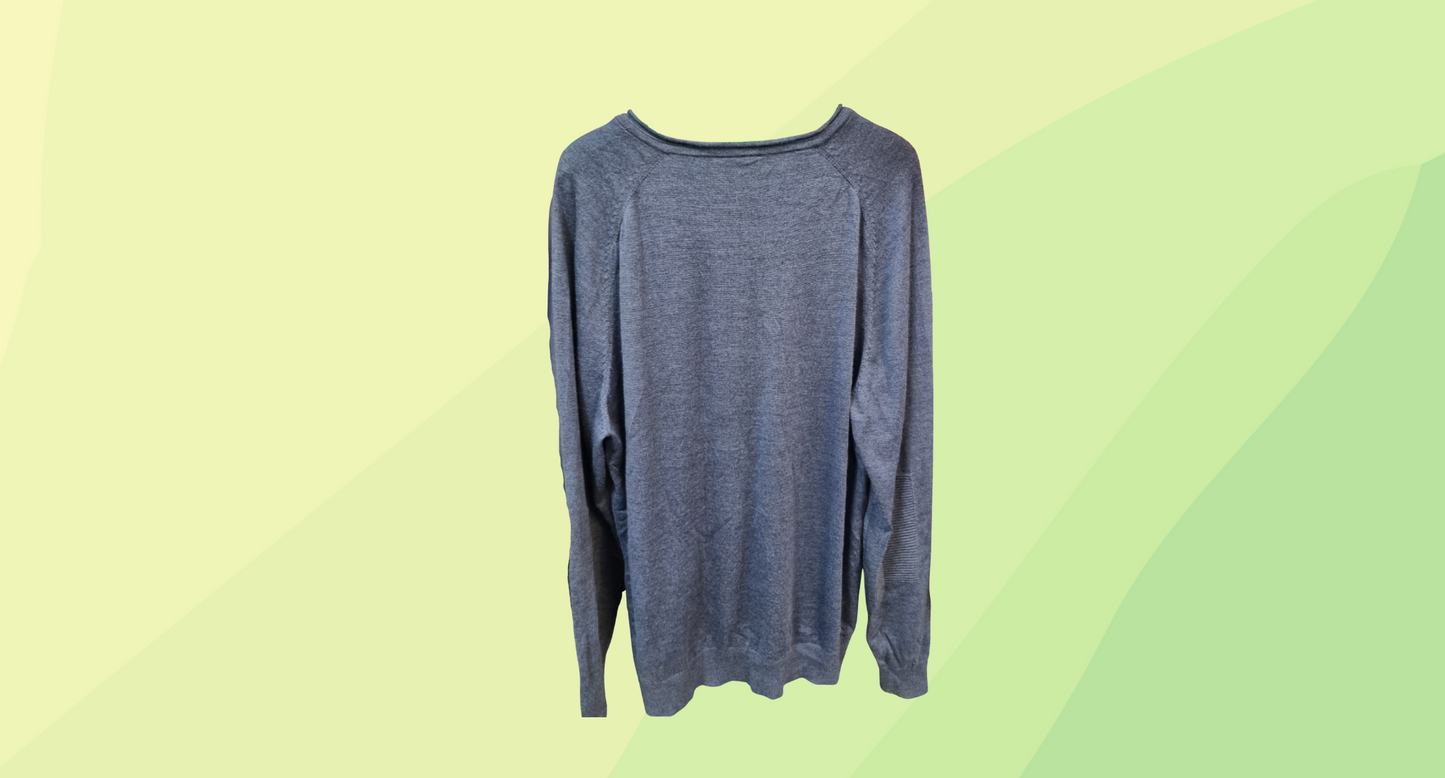 Rodd & Gunn Mens Knit V-Neck Sweater - XL - Navy