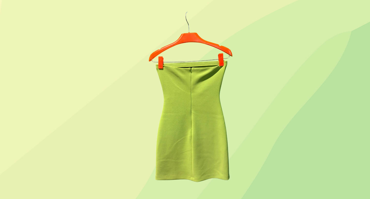 Bec & Bridge Karina Strapless Mini Dress - Size 8 - Green