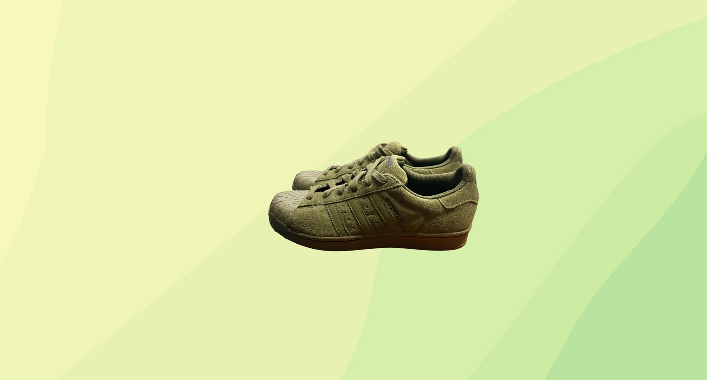 Adidas Superstar Trace Olive Suede - W5 - Army Green