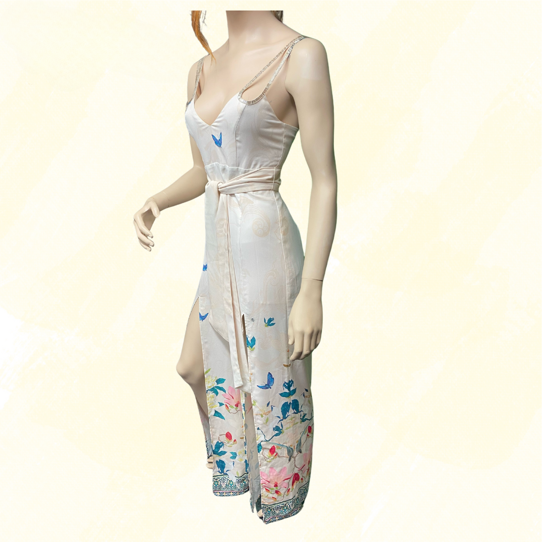 Seduce x Disney Jumpsuit Open leg - Cream/Floral - 6