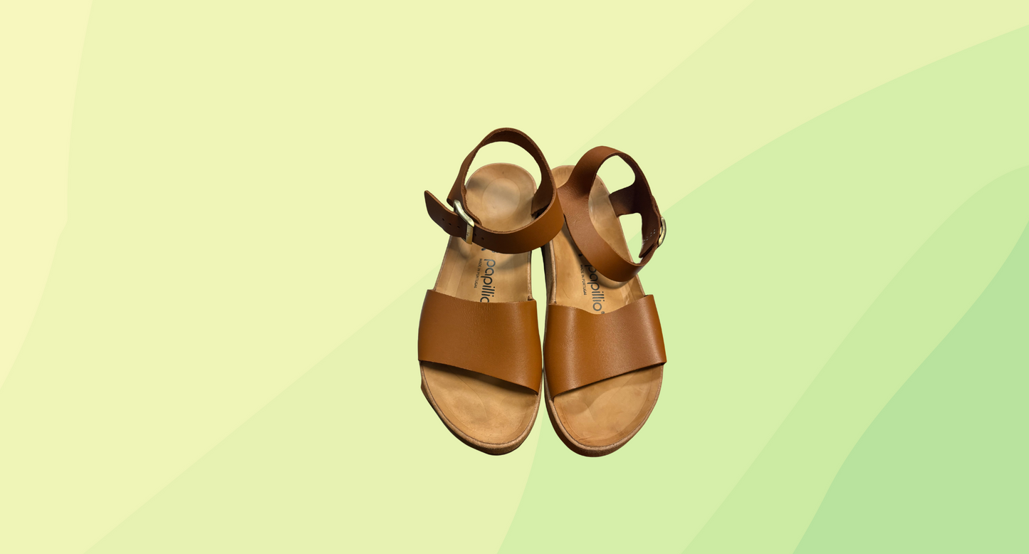 Birkenstock Papillio Glenda Sandal - Size 41 - Ginger Brown