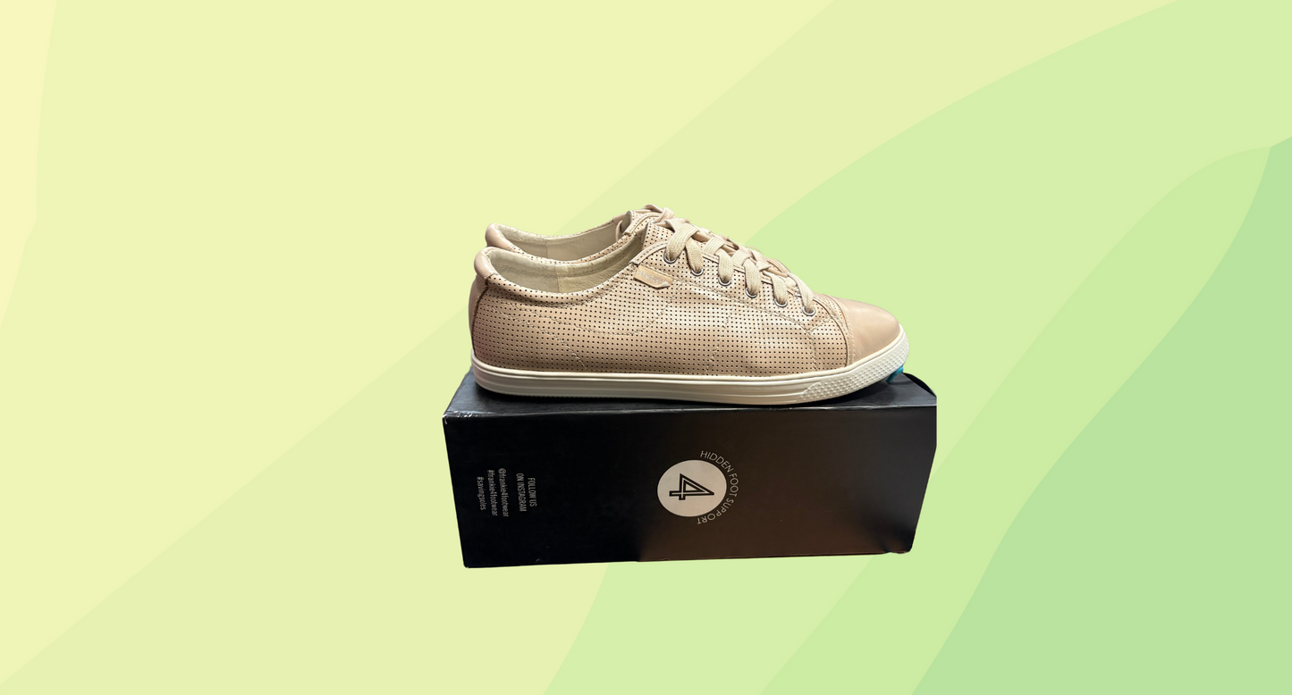 Frankie4 Nat II Leather Sneaker RRP $244.95 - Size 13 - Pink Blush
