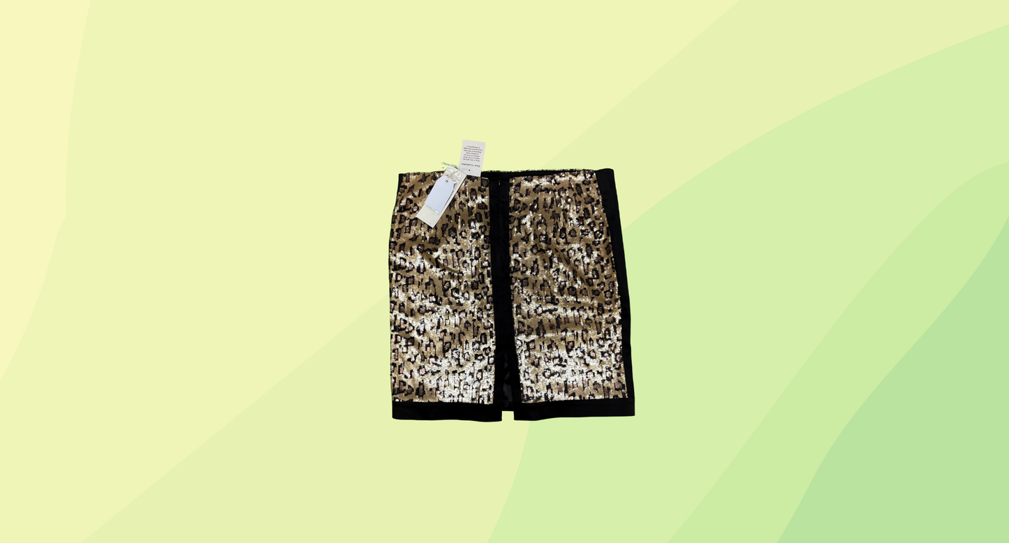 Harry Who Sequinned Skirt RRP $359 - Size 16 - Animal
