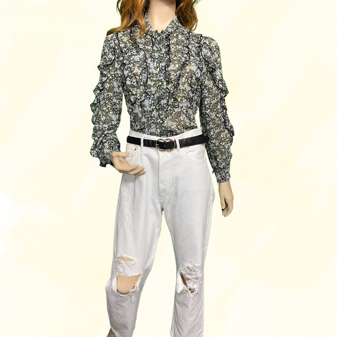 Agolde 90's Jeans Mid Rise Loose Fit - White Size 29