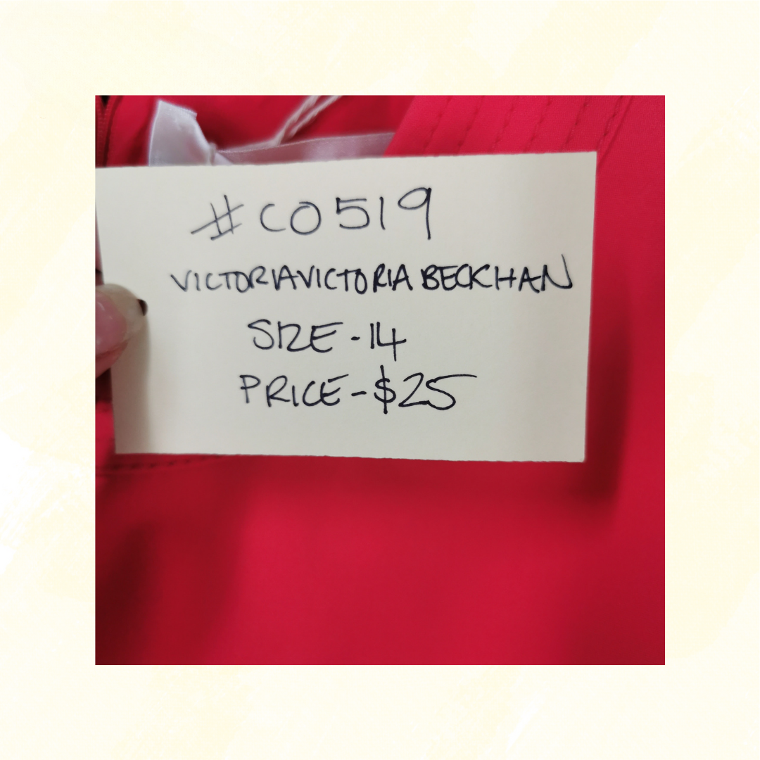 Victoria Beckham Top - Size 12 - Scarlet