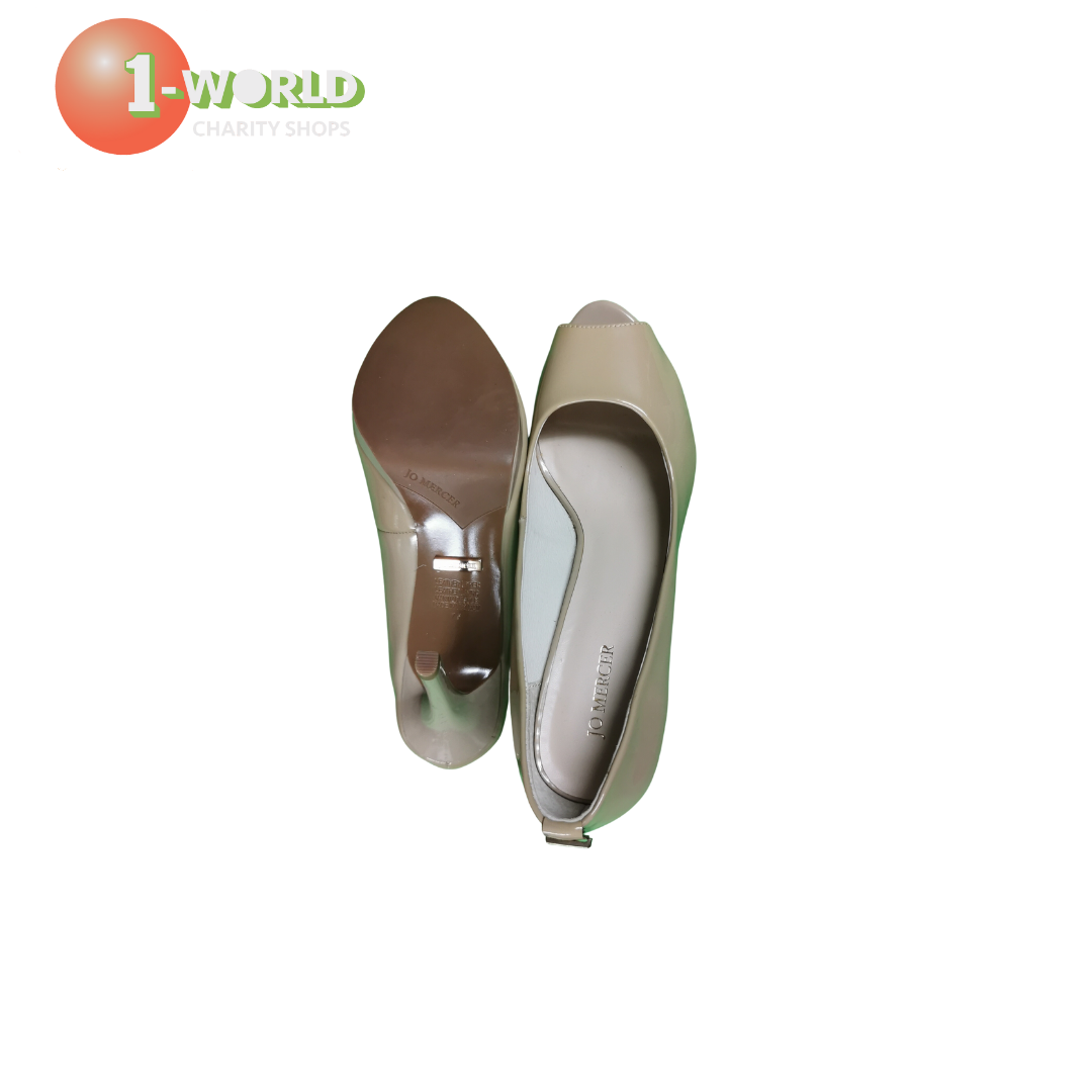 Jo Mercer Uly Platform Peetoe Shoe - 7.5 Beige