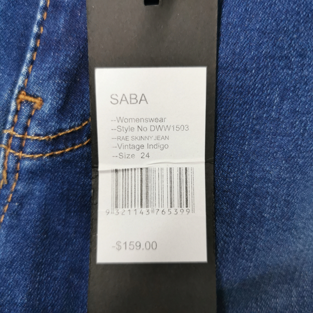 Saba Skinny Jeans - Size 24 - Vintage Indigo