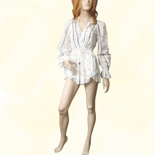 AJE Dress - Size 4 - White/Pattern