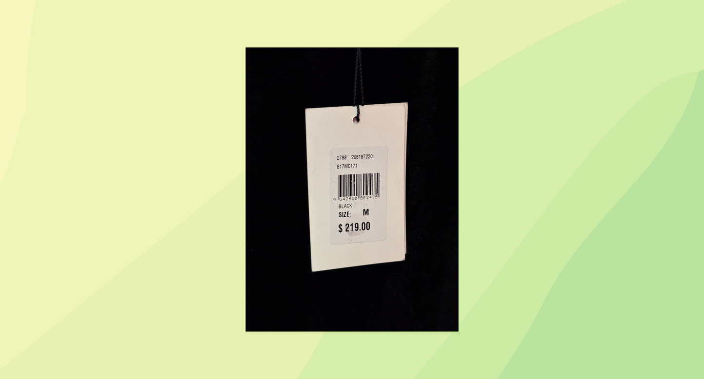 Montique Velvet Off Shoulder Top - M - Black RRP $219