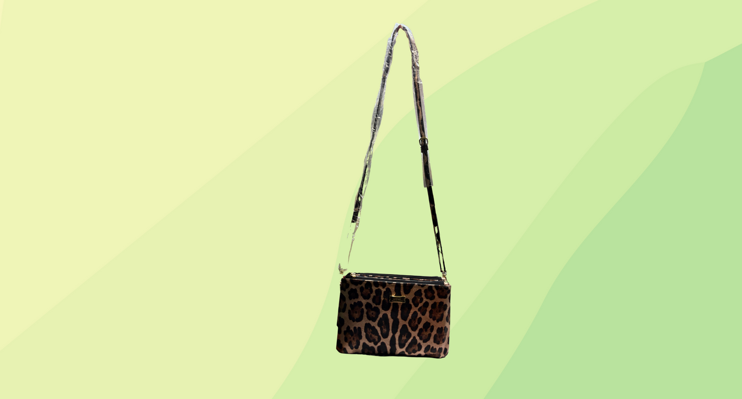 Serenade Cosmo 19 Mesh Clutch Bag RRP $49.95 - Leopard