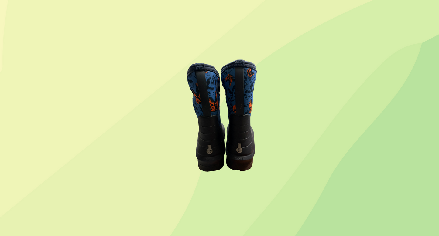Bogs Kids Insulated Rain Boot RRP $99.95 - US 3 - Blue/Black