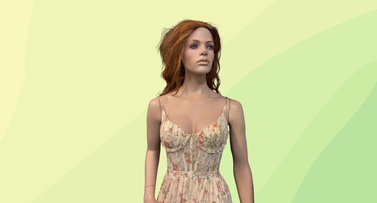 V. Chapman Carmen Dress - Size 2 - Carmel Valley Rose