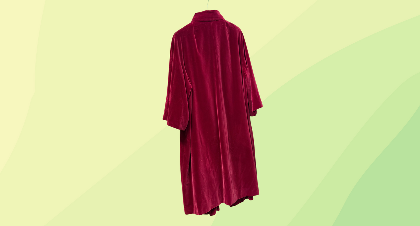 Leon Cutler Vintage Velvet Jacket - S - Magenta