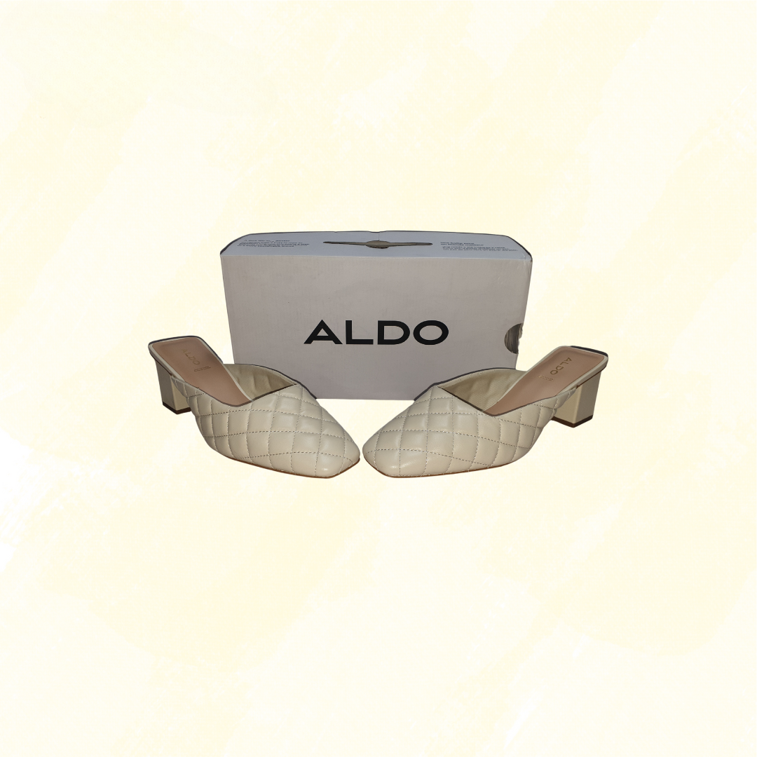 Aldo Drenna Quilted Mules - Other White - 9