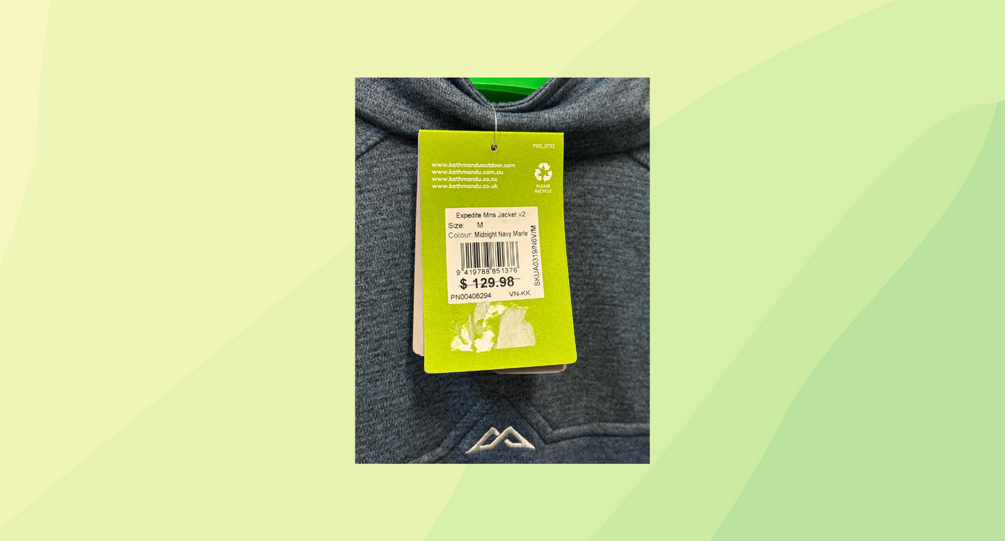 Kathmandu Mens Expedite Jacket RRP $129 - M - Navy