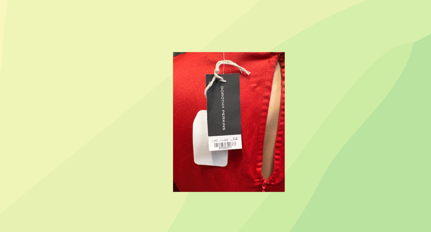 Dorothy Perkins Fit & Flare Dress - Size 14 - Red