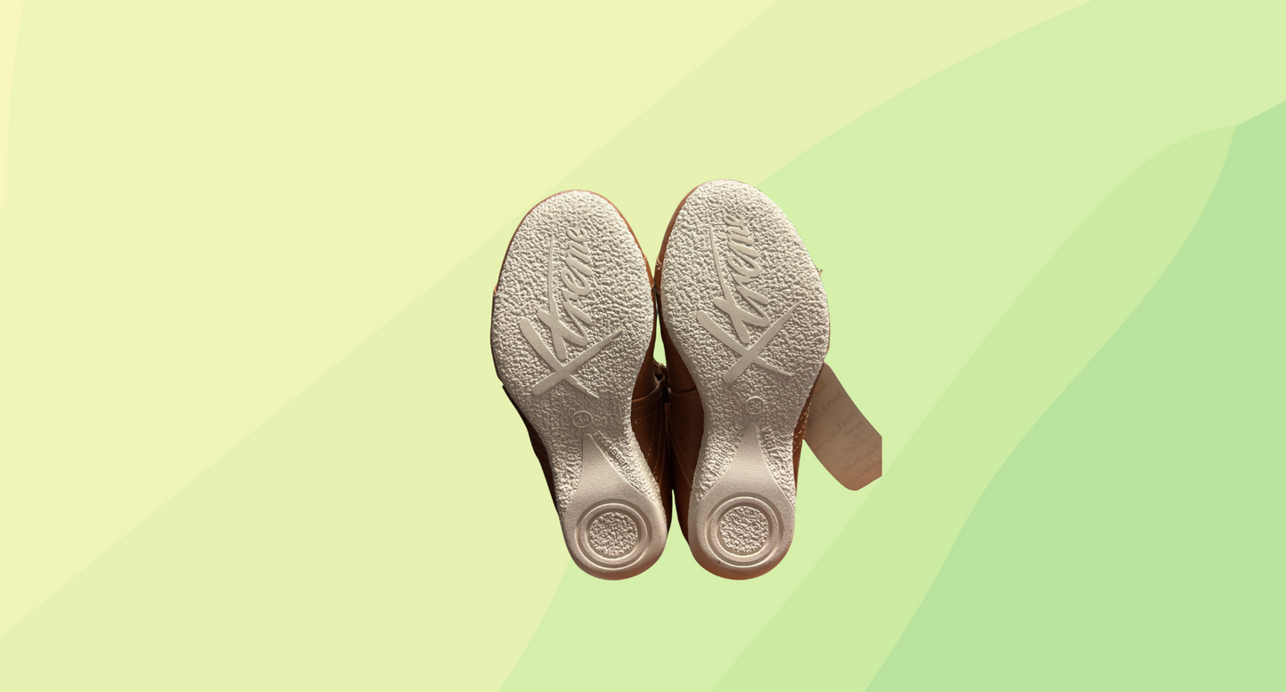 Ziera Xray W Tan Leather Shoe - Size 34 - Tan