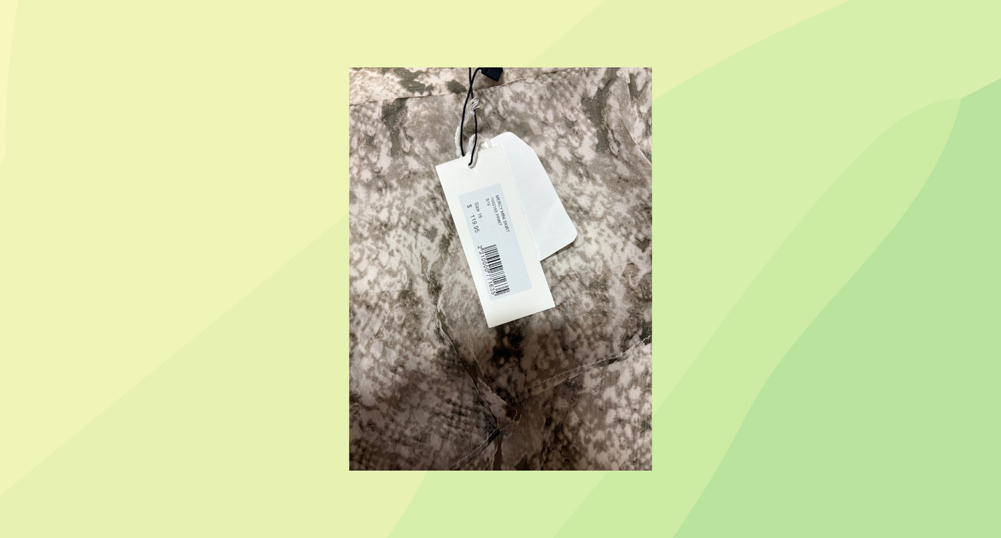 Sheike Mercy Mini Skirt RRP $119.95 - Size 16 - Grey/White