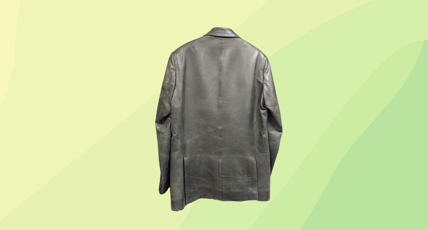 Menzclub Leather Jacket - XL - Black