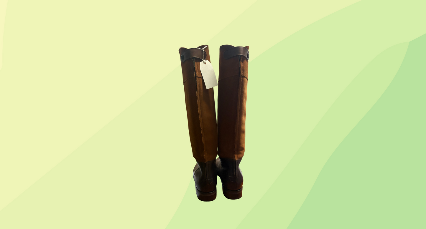 RM Williams Knee high suede/leather boots - Size 7 - Tan