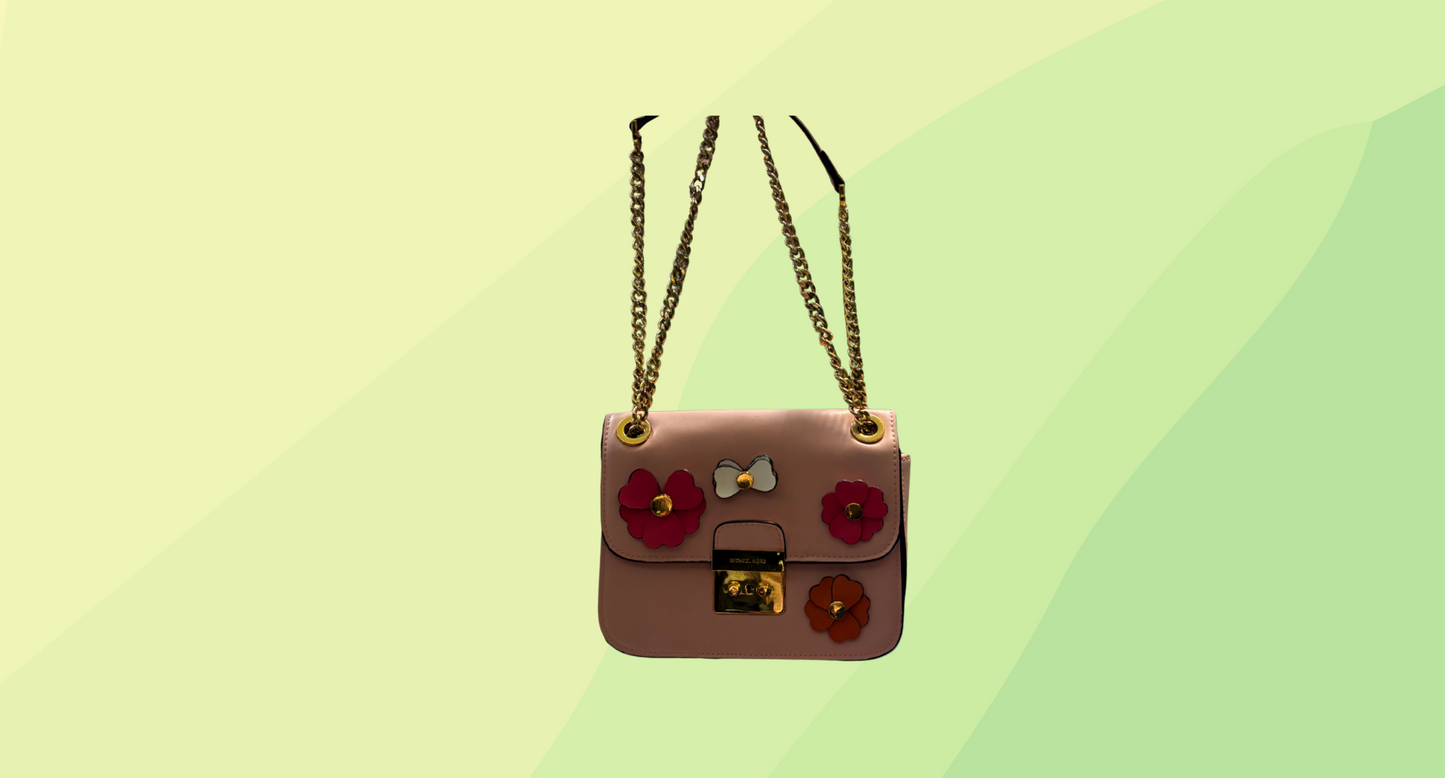Michael Kors Floral Applique Bag - Pink