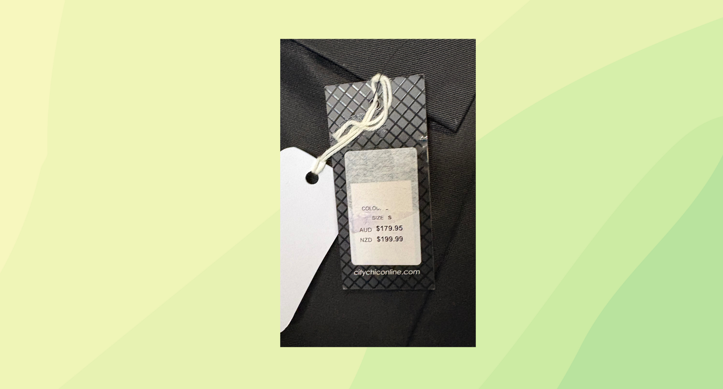 City Chic Grace Kelly Dress RRP $179.99 - S - Black