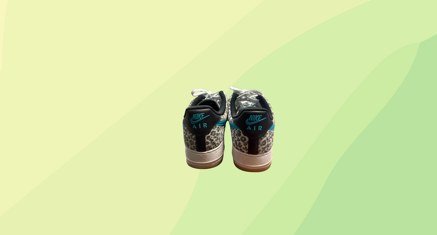 Nike Air Force 1 Mens Low Sneakers - US 10 - Snow Leopard