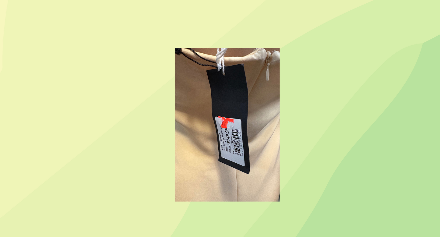 Portmans Strapless Midi Dress RRP $149.95 - Size 12 - Lemon Souffle