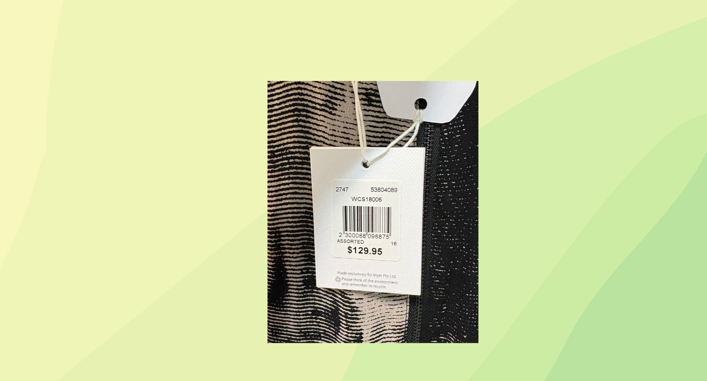 Wayne Cooper Dress RRP $129.95 - Size 16 - Black/Grey