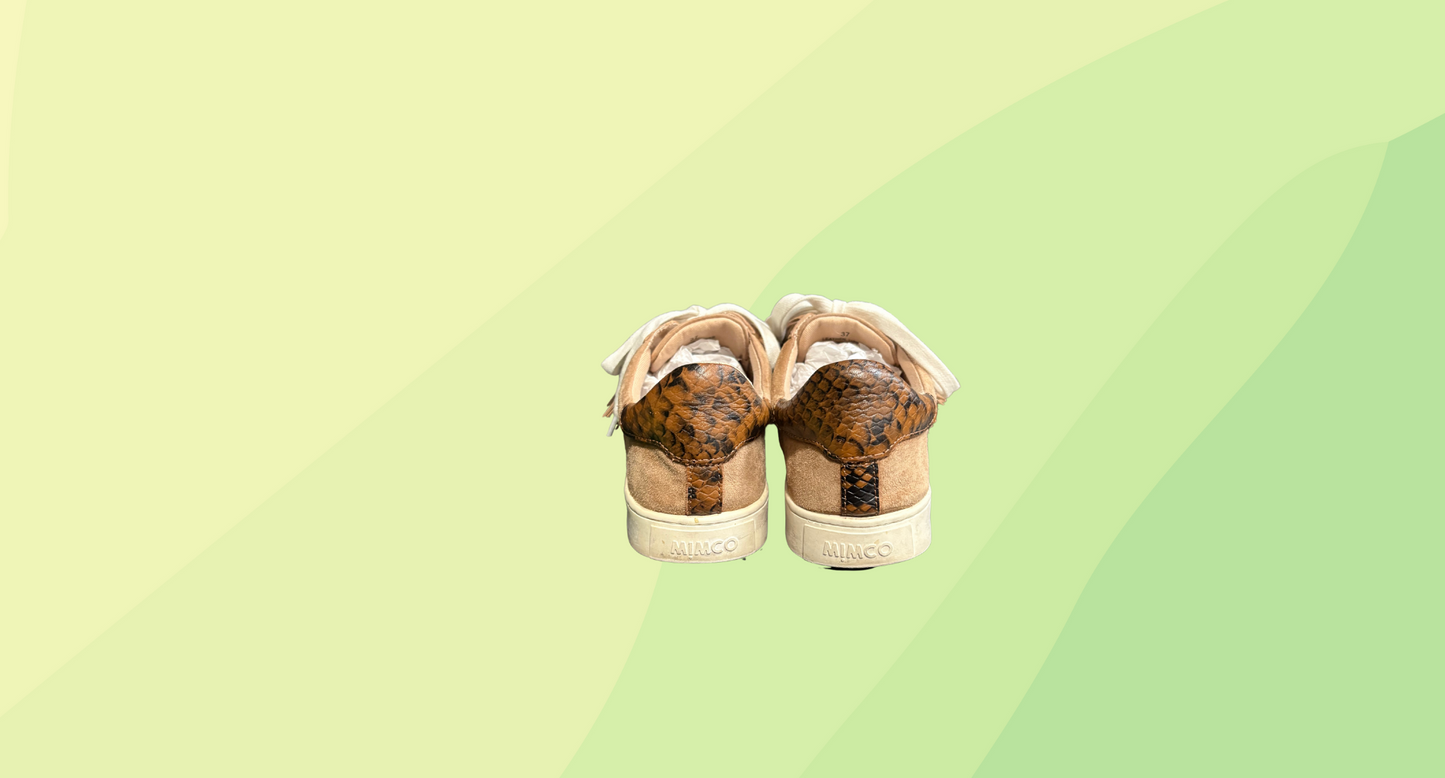 Mimco Discovery Sneaker RRP $229 - Size 37 - Caramel