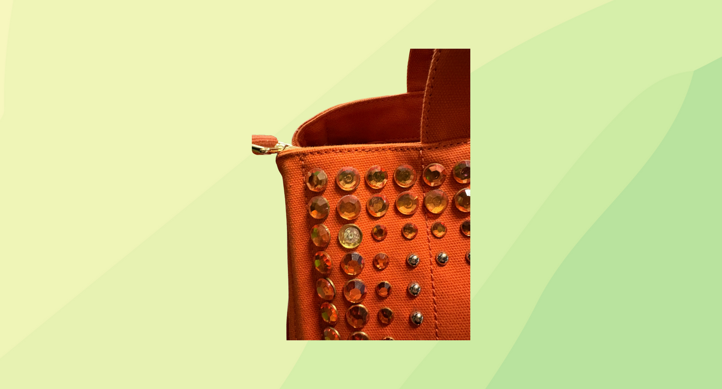 Prada Canvas Tote Bag - Orange