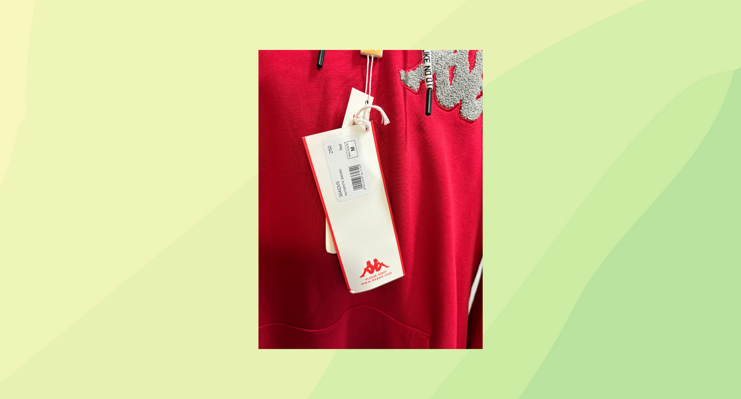Kappa Hoodie - M - Red