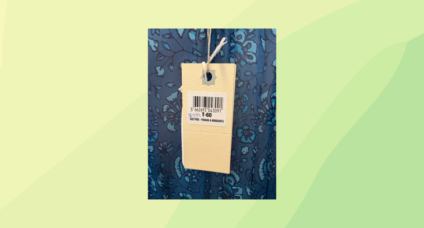 Miss June Posada & Margarita Dress RRP $399 - One Size - Blue