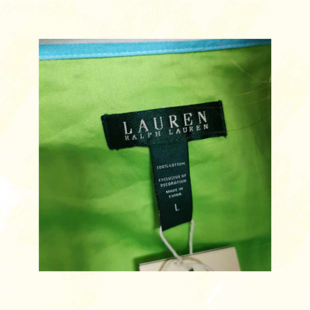 Ralph Lauren PJ's 2 Pce - Size L - Blue and White Stripes